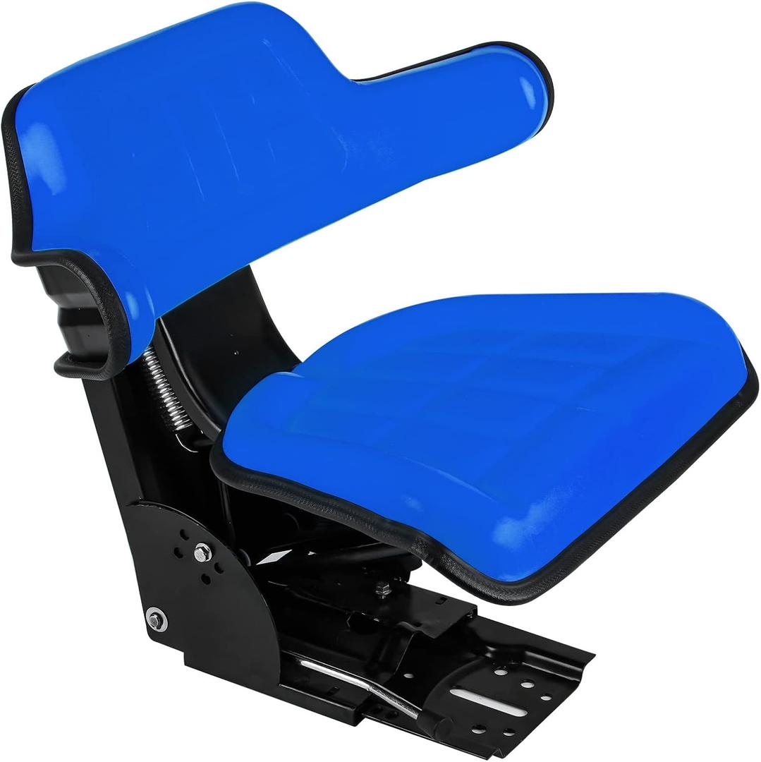 Tractor Suspension Seat With Tilt For Ford & New Holland 3900 3930 3910 4000 4100 4110 4330 4600 4610 5000 5100 5600 5610 5900 5910, Blue