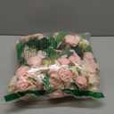 Jexine, 10 Bouquets Artificial Rose Flowers, 120 Pcs, Pink and White, Silk, DIY Bride, Home, Wedding Party Decorations