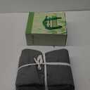 Shilucheng 4 Piece King Sheet Sets, Cooling Sheets, Blend Rayon Derived from Bamboo, Deep Pocket Up to 16", Breathable & Soft Bed Sheets, Hotel Silky Bedding Set, Dark Grey