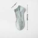 Men's & Women's Everyday Thin Breathable Socks - 3 Pairs Casual Comfort for All Seasons, Size 8-13(Ankle Gray) (Gray)