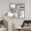 PEALSN 12x18 Picture Frame Set of 2, Display Pictures 11 x 17 with Mat or 12 x 18 without Mat for Wall Mounting Display, Poster Frames, Black