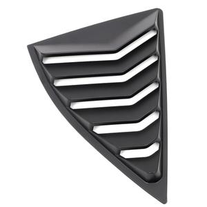 SCITOO 1 PC Racing Rear Quarter Window Louvers Compatible for 2010-2015 for Chevrolet Camaro Rear Window Louvers Matte Black (PP) Plastic Window Louver
