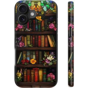 for iPhone 16 Case, Cute Floral Trendy Cover for Women | Wireless Charging Compatible, Dual-Layer Hard Shell + Silicone, Shockproof Protective Phone Case for Girls