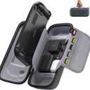 JSAUX Carrying Case Compatible with Steam Deck (OLED), Protective Hard Shell Bag Built-in Charger Storage, Portable Travel Carrying Case for Steam Deck Console & Accessories - BG0102