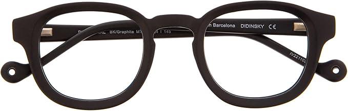 DIDINSKY READING GLASSES Blue Light Blocking Unisex Readers. Acetate Frames, Flexible Temples and Anti-reflective Lenses - Graphite +2.5 - DINATIONAL