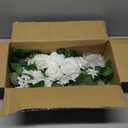 WEIERYUE(Pack of 2 Artificial Flowers Decorations, Wedding Flowers, Wedding, Banquet, Party, Reception Entrance Welcome Sign and Background Decoration(White)