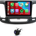 9" Android 13 2+32G Double Din Car Stereo Fit for Chrysler 200 200C 200S 2015-2019 with CarPlay Android Auto GPS Radio Navigation Bluetooth AHD Camera 9 Inch Touch Car Audio Stereo(2+32G)