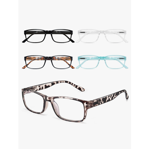 Gaoye Professional Reading Glasses for All Day - Computer Readers with Blue Light Protection - Value Pack +1.0