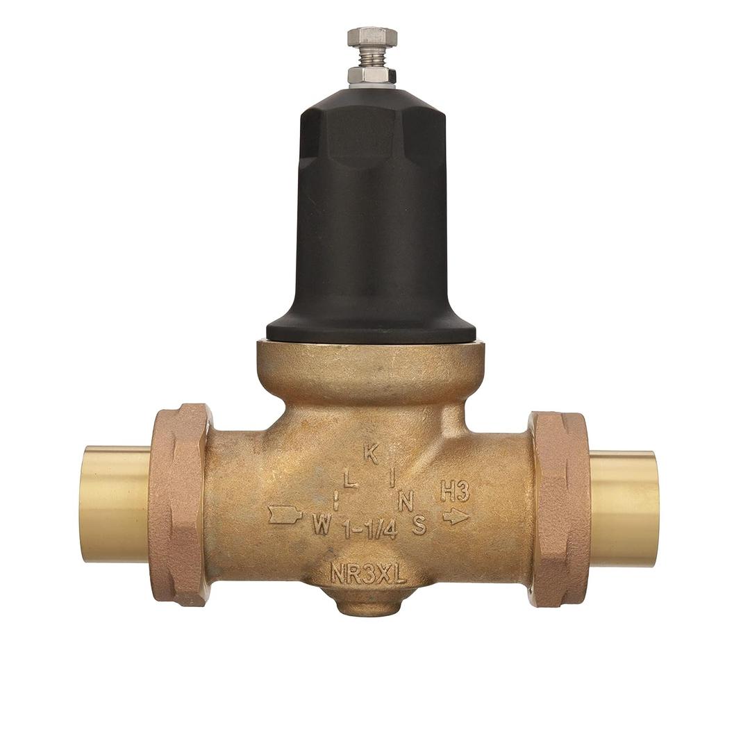 Zurn Wilkins 114-NR3XLDUC 1-1/4" NR3XL Pressure Reducing Valve with Double Union FNPT Copper Sweat Connection (1.25 Inch)