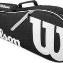 WILSON WRZ601403 Advantage II Tennis Bag, Black/White