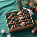 Velvet Christmas Ball Ornaments,Hand Flocking Diamond Setting Shatterproof Tree Decorations, Holiday Wedding Party 12 Pack (Green)