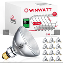 WinWatt PAR38 Flood 25-Deg. 39W, 12-Pack 50W Eq. EcoPAR Halogen Light Bulb E26 Dimmable 2900K CRI100 120V (Count of 12)