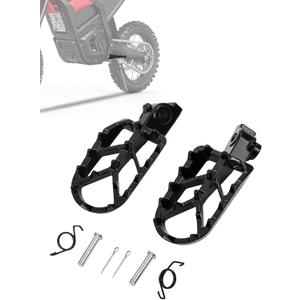 Foot Pegs for Yozma IN10 and Pro,Aluminum Motorcycle Footpegs Pedals Rests for Electric Dirt Bike Ebike Yozma IN 10 and Pro-Black