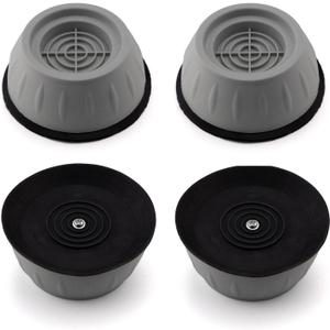 4pcs Ahviesli Anti Vibration Pads for Washing Machine, Dryer Foot Pads - Noise Reduction, Shock Absorption, Non Slipery Floor Protecter for Hardwood and Tile Floors, Universal