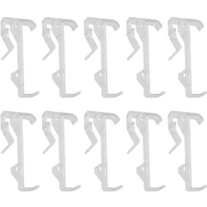 10PCS Blinds Clear Plastic Curtain Clips, Valance Clips for High Profile Blinds, 2'' Concealed Curtains, Venetian Blinds Positioning Clips
