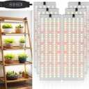 LBW Plant Grow Light, 810 LEDs Full Spectrum Plant Lights for Indoor Growing, Ultra-Thin Panel Grow lamp for Under Cabinet Plant4/8/12H Timer, 3 Lighting Modes, 10 Dimmable Levels, 6 Packs