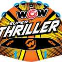 WOW Sports Thriller Towable Deck Tube for Boating Adults, Tubing Boat Inflatable for Water Sports (3 person)