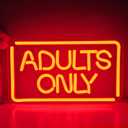 Adults Only Neon Sign Dimmable Usb Powered Sexy Led Sign Business Light Up Sign Neon Lights for Bedroom Adult Space Hotel Man Cave Bar Led Wall Decor