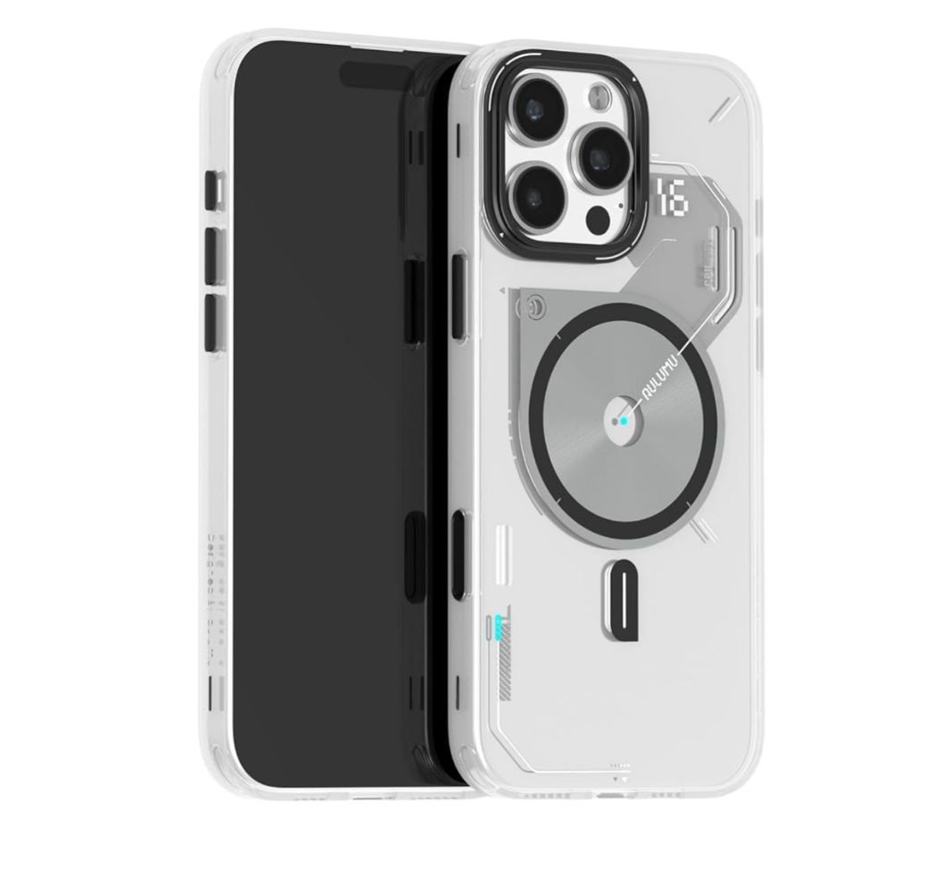 Aulumu A16 iPhone 16 Pro Magnetic Thermal Case | Updated Camera Control | IMD Technology | Compatible with Magsafe | Complete Wrap-Around | Touch Translucent White