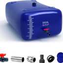 30 Gallon Water Bladder, 1000D PVC Foldable Portable Water Tank, Blue Large Capacity Water Bag Container for Garden, Drought Resistance, Fire Prevention, Emergency Supply