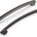 Hickory Hardware 1 Pack Solid Core Kitchen Cabinet Pulls, Luxury Cabinet Handles, Hardware for Doors & Dresser Drawers, 7-9/16 Inch (192mm) Hole Center, Vintage Bronze, American Diner Collection