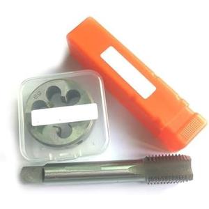 tap and die set HSS Metric Thread Plug Tap and Die Set M20 Right Hand Straight Flute Taps Round Dies M20X2.5 M20X1 M20X1.25 M20X1.5 M20X2(M20X1.5-1set)