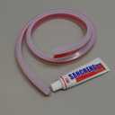 39Inch Shower Threshold Water Dam, Self-Adhesive Silicone Shower Barrier Water Stopper Shower Door Bottom Seal Strip Shower Splash Guard for Bathroom Kitchen Bathtub (Transparent)