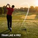 Golf Alignment Stick Holder, Golf Swing Trainer Training Aid, Adjustable Golf Posture Corrector, Portable Golf Swing Correction Equipment for Indoor & Outdoor Practice for Men Women Beginners