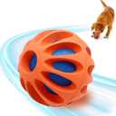 Interactive Dog Toys Ball  Interactive Dog Ball for Smart Play Automatic Moving, Bouncing, Rotating, Motion-Activated Moving Dog Toy for Small/Medium/Large Dogs (Orange+Blue)