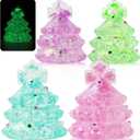 Christmas Stocking Stuffers - Glow in The Dark-Squishy Fidget Toys for Kids, Gifts for Boys Girls Age 3+ 4Pcs- Christmas Tree
