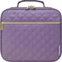 Medium Pill Bottle Organizer, Medicine Bag, Case, Carrier for Medications, Vitamins, and Medical Supplies - Travel Medicine Organizer Home Storage Med Bag - Ultrasonic Purple (Without Lock) (M (Pack of 1))