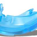 Shock Doctor Mouth Guard for Braces, Upper Teeth Protection, Instant Fit, Youth Sizes, Blue