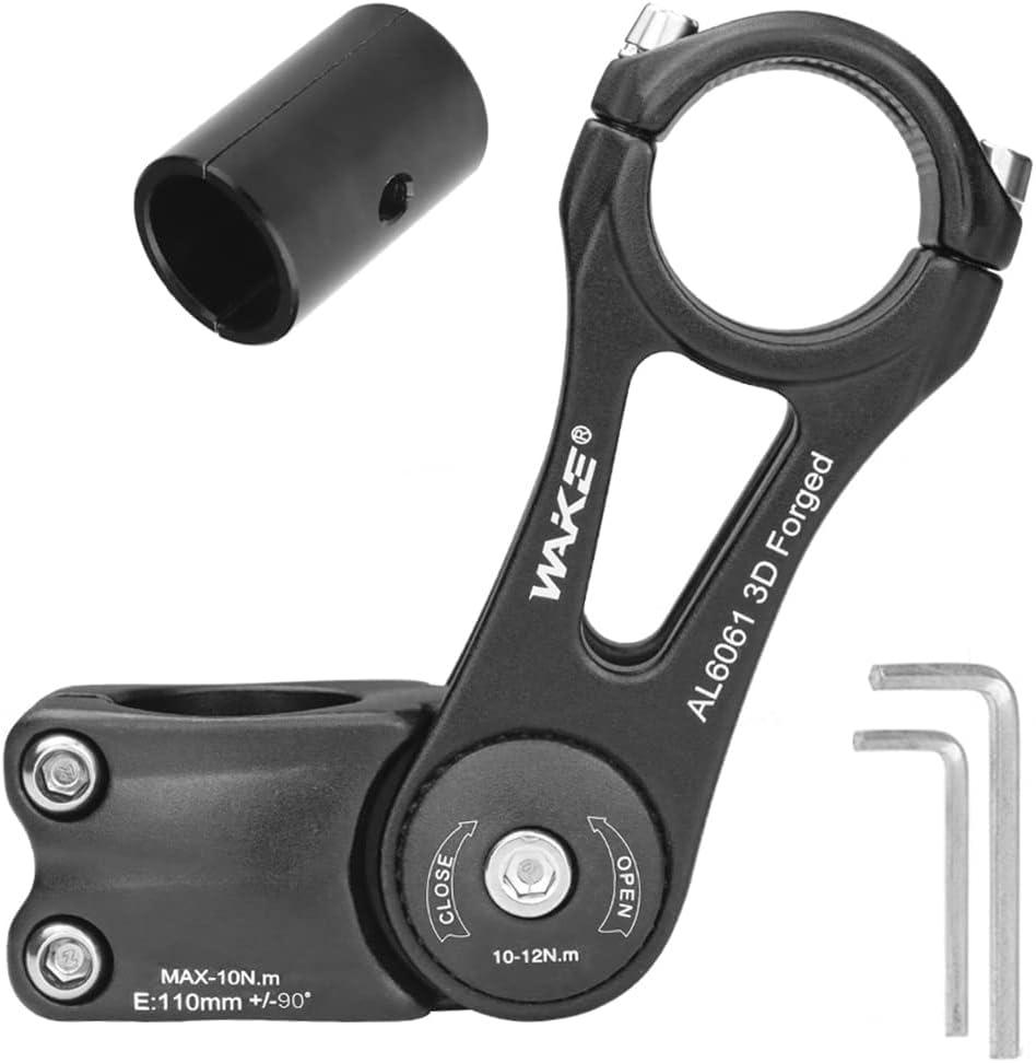 CYSKY Bike Stem Universal 31.8mm and 25.4mm Adjustable 90 Degree 90mm 110mm 130mm 145mm MTB Stem Bike Stem Riser Short Handlebar Stem for Mountain Bike Road Bike BMX City Bike Bicycle