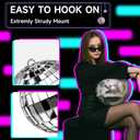 54 Pcs Mini Silver Disco Balls - Hanging Mirror Ornaments for Party, Wedding, Christmas Supplies