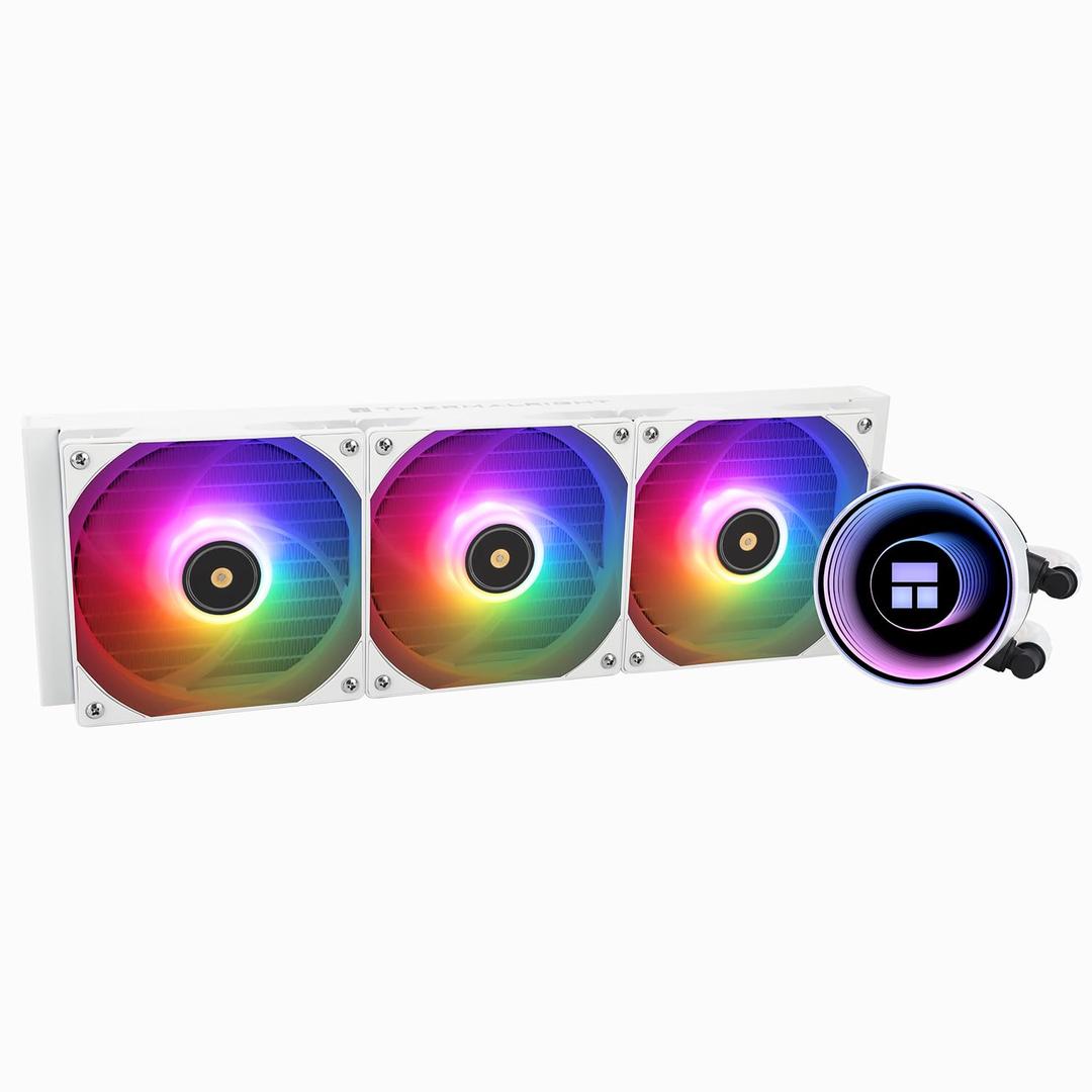 Frozen Notte 360 WHITE ARGB v2 Water Cooling CPU Cooler, 360 White CPU Cooler Specifications, Double PWM Fans,S-FDB V2 Bearings,Suitable For AMD/AM4 AM5,Intel LGA 1700/1150/1151/1200/2011
