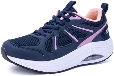 GyeBea Womens Walking Shoes Arch Support Plantar Fasciitis Shoes Wide Orthotic Tennis Sneakers for Pain Relief, US 10