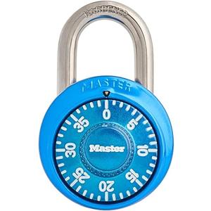 Master Lock Locker Lock, Combination Lock for Gym and School Locker, Blue, 1528D