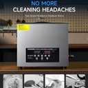 CREWORKS 15L Digital Ultrasonic Cleaner with Degas Gentle Modes, 4 gal. Ultrasonic Cleaning Machine, 360W Professional Ultrasound Cleaner with 450W Heater & 30 min Timer for Auto Machine Parts Tools