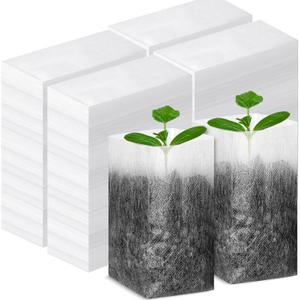 1000 Pcs Nursery Seed Non Woven Plants Nursery Bags 5.9 x 6.3 Inch Fabric Seedling Pots Grow Bags Plants Pouch for Vegetables Flower for Home Garden Greenhouse Supplies
