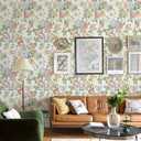 Vintage Floral Peel and Stick Wallpaper Floral Contact Paper for Cabinets and Drawers Flower Removable Self Adhesive Hydrangea Wallpaper for Bedroom Bathroom Waterproof Green Leaf 197inL17.3inW