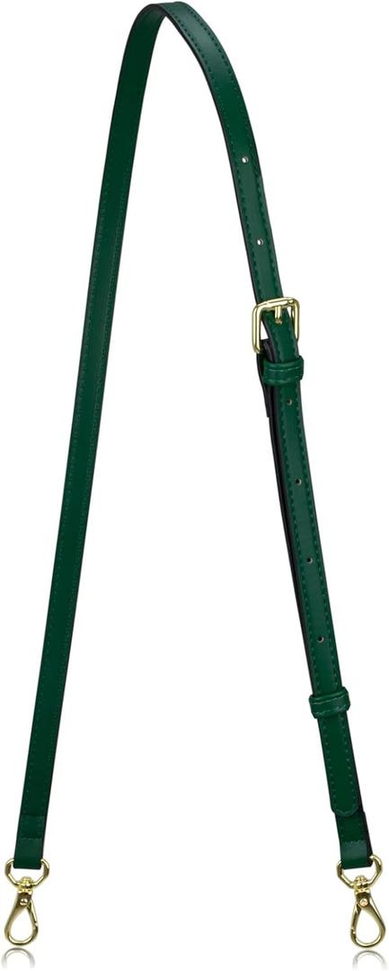 Allzedream Leather Purse Strap Replacement Crossbody Handbag Long Adjustable (Green)