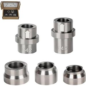 KICKR Thru Axle Adapter Kit Compatible with Wahoo KICKR CORE and KICKR V4 and Newer Models KICKR Thru Axle Kit, Stainless Steel Kit for Enhanced Durability