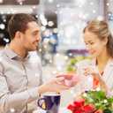 Tanlade 3 Pcs Valentine's Day Candy Bowls Mini Ceramic Serving Bowl for Tiered Tray Candy Dishes Valentine's Day Party Supplies for Treat Snack Fruit Candies Couple Sweet Talk Gift (Cute) (Pink, Blue, Green)