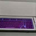 kutethy KY98 Wireless Mechanical Keyboard with Transparent Keycaps,Full Aluminum CNC,Hot-swappable,Pre-lubed Clicky Switches,Gasket Structure,RGB Backlit,BT5.0/2.4G/USB-C Wired (Purple)