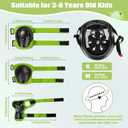 Kids Bike Helmet,Adjustableoddler Skateboard Helmets for 3-5-8-14 Years Kids Girls Boys Youth Bicycle Helmet for Scooter Balance Bike Rollerskating Skateboard