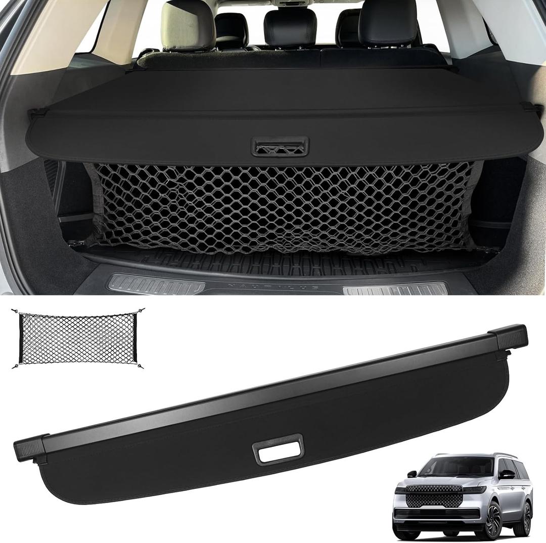 Sze Retractable Cargo Cover for Lincoln Nautilus 2024-2026 Trunk Cover, Lincoln Nautilus 2024 2025