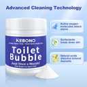 Toilet Cleaner - 2 Bottles, Powerful Bathroom Cleaning Product, Effectively Removes Stubborn Stains - Powder - 8.4 Ounces