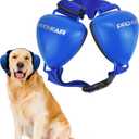 PROHEAR Dog Ear Muffs Hearing Protection for Dogs, NRR 28dB Noise Cancelling Headphones, Easy to Adjust Dog Hearing Protection Earmuffs for Thunder, Hunting, Tourism, Cars, Racing, Large, Blue