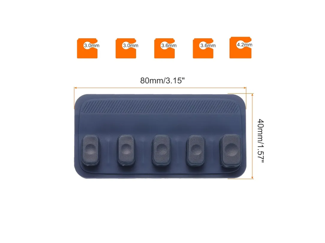 HARFINGTON Cable Clips Cable Management for Cord Organizer Cable Clips Bedroom Nightstand Wire Desk Table Accessories Office Spaces Car, Blue, 1Pcs