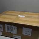 Maxdot Stainless Steel Litter Box with Lid, XL Large Enclosed Metal Cat Litter Box with Scoop and Mat, Front Entry Top Exit, Odor Control, Non-Sticky, Easy to Clean, 23.6 x 15.7 x 15.7 Inches